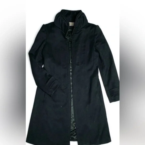 Zara longline high neck zip-up coat medium - Picture 7 of 7